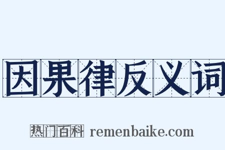 因果律反义词是什么意思的图片